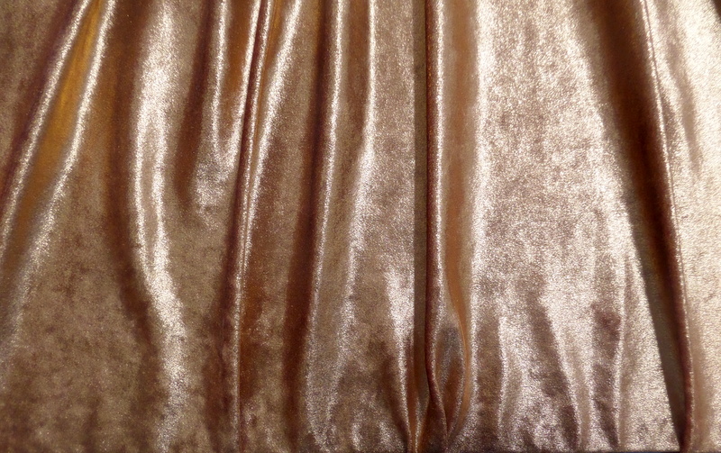 10.Copper Crushed Metallic Velvet